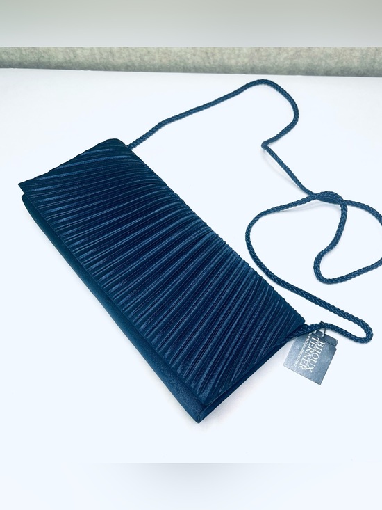 Bijoux Terner Handbags - Purse Clutch Satin Navy Blue Formal Wedding Prom Cocktail Party Mother of Bride